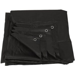 black tarpaulin