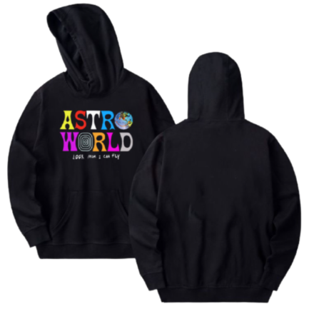 AstroWorld Look Mom I Can Fly Hoodie – Black